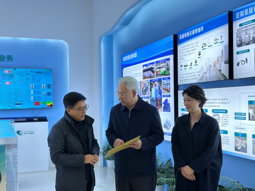 Jiading official Feng Jie presents a dedicated business service package to Sunwise — original image