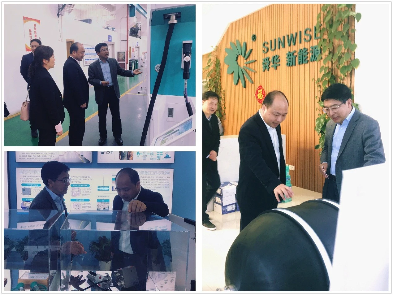 Pinghu Mayor Zhong Xudong visits Sunwise — original image